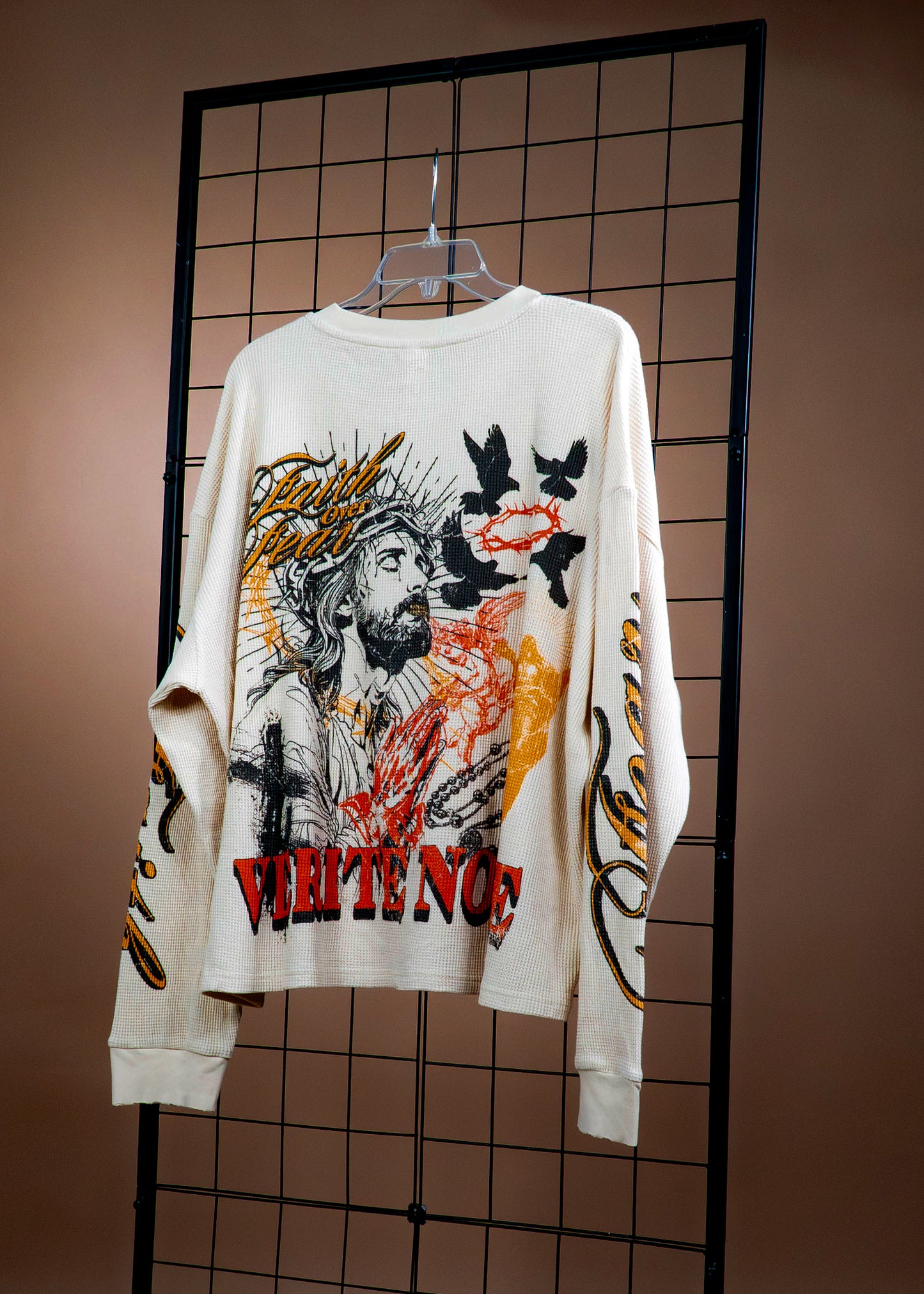 FAITH / FEAR  waffle tee