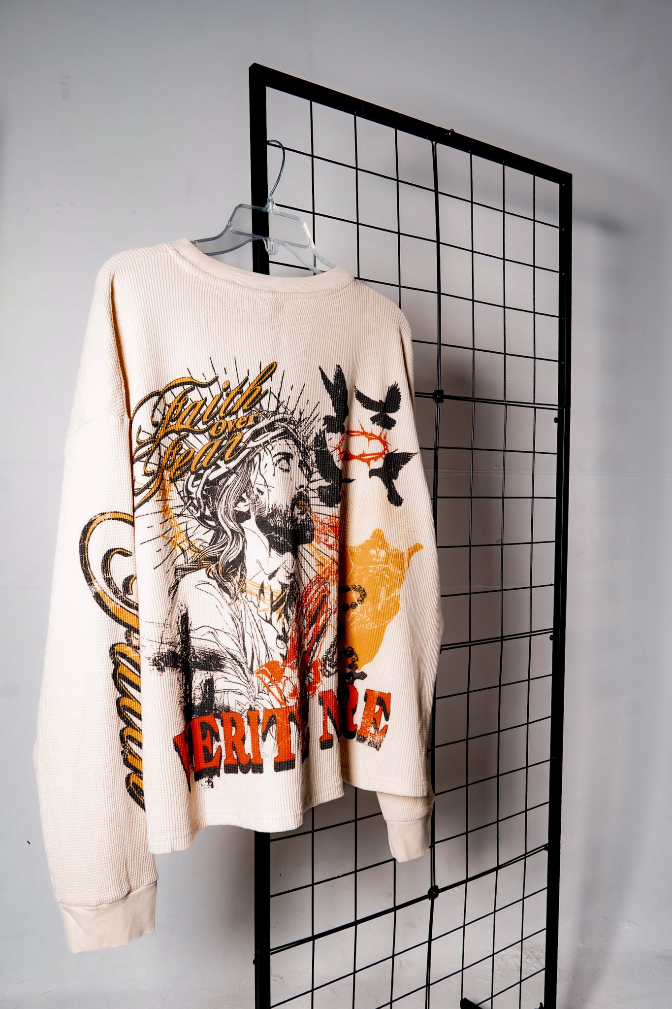 FAITH / FEAR  waffle tee